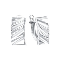 Серьги из серебра без вставки, Л-27626