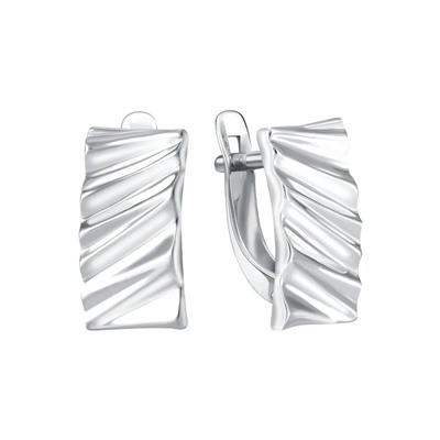 Серьги из серебра без вставки, Л-27626
