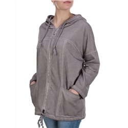 881 BROWN Худи длинное женское (95% хлопок, 5% полиэстер) размер 56