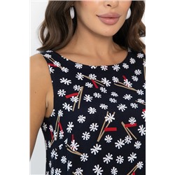 Сарафан Кампари (синий/цветы) П13995-10М