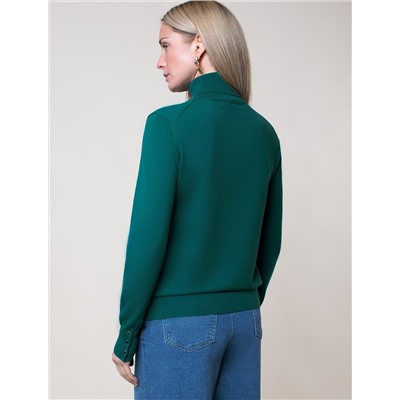 Водолазка тонкой вязки из хлопка с нейлоном