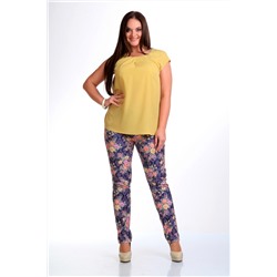 Liona Style 443 желтый, Брюки,  Блуза