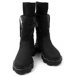 AL8058 черн Сапоги зима для девочек (33-38)/6