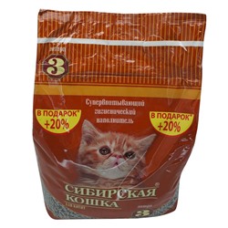 Наполнитель Сибирская кошка д/котят Впитывающий  3л