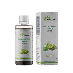 GILOY ALOE VERA Amla Juice, Alantra (Аюрведический сок ГИЛОЙ АЛОЭ ВЕРА и АМЛА повышение иммунитета, Алантра), 500 мл.