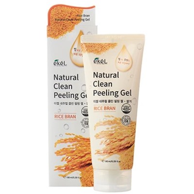 EKEL Пилинг-скатка с экстр.коричн.риса  Natural Clean Peeling Gel Rice Bran 180мл АКЦИЯ! СКИДКА 20%
