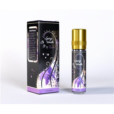 SPICY VANILLA for women, Shams Natural Oils (ПРЯНАЯ ВАНИЛЬ женские духи на основе масла, гиацинт-ваниль), 10 мл.