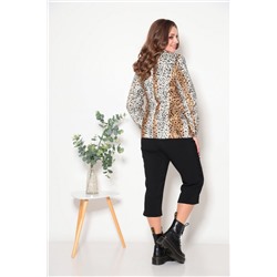 Fortuna. Шан-Жан 175 рыжий_с_бежевым, Жакет,  Кюлоты