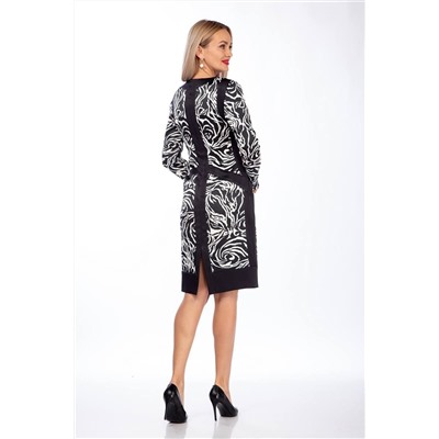 Lady Style Classic 143 черный_с_белым, Платье