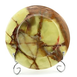 Тарелка из камня оникс 200*200мм