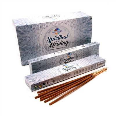 SPIRITUAL HEALING Premium Masala Incense, Sacred Elements (ДУХОВНОЕ ИСЦЕЛЕНИЕ премиальные масала благовония, Секретные Элементы), 15 г.