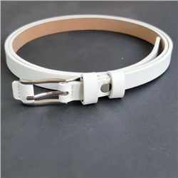 Ремень женский, экокожа, цвет: белый, арт. 391.399