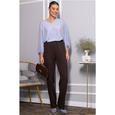 Брюки на резинке Эльда (коричневые) Б14332-9М