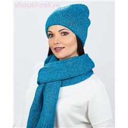 588205 Комплект женский флис (колпак+шарф) (56-58)