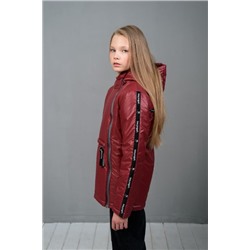 Куртка-анорак для девочки бордо