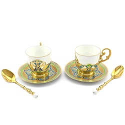 Подарочный набор "Кофейная пара" Златоуст.