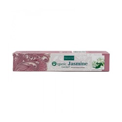 ORGANIC Garden JASMINE Premium Masala Incense, Nandita (ОРГАНИК Гарден ЖАСМИН премиум благовония палочки, Нандита), 15 г.
