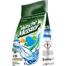 Универсальный стиральный порошок WASCHEMEISTER UNIVERSAL, 2,625 г, полиэтилен