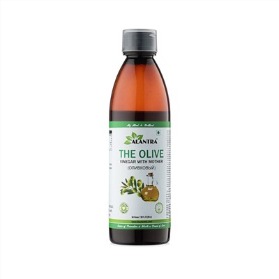 THE OLIVE Vinegar with Mother, Alantra (Аюрведический уксус ОЛИВКОВЫЙ с маточным молочком, Алантра), 250 мл.