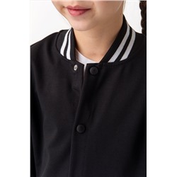 Детский бомбер из футера двухнитки с застежками на кнопках Happyfox