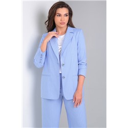 LeNata 32223 на-голубом-полоска, Брюки,  Жакет,  Джемпер