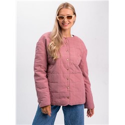 Куртка-пиджак "Гамма" серо-розовый