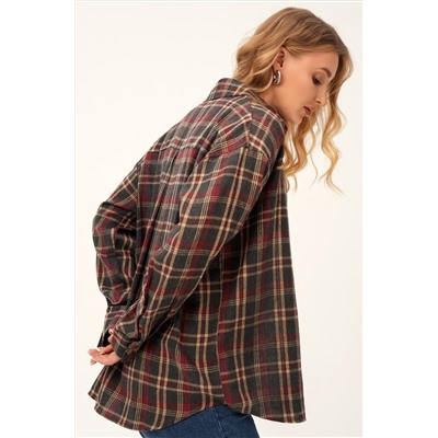 Рубашка женская в клетку Happyfox