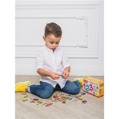 Развивающая игра «Арифметика» (деревянные цифры и знаки) Baby Toys Wood