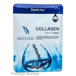 Восстанавливающая тканевая маска для лица с коллагеном Farm Stay Collagen 23мл