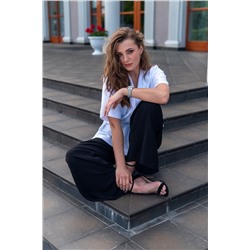 Andina 916 черный+белый, Брюки,  Жакет