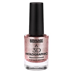 Лак для ногтей LUXVISAGE 3D Holographic 704 тон(розовый топаз)11г