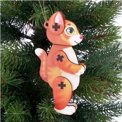 Новогодняя подвеска «Котик»