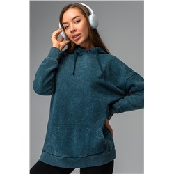 Женское худи оверсайз из футера трехнитки Happyfox