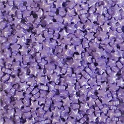 Посыпка кондитерская 3D Звездочки Фиолетовые перламутровые 7 мм, 50 гр