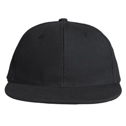Бейсболка Unit Snapback с прямым козырьком, черная