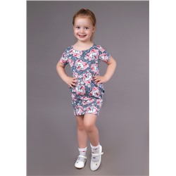 Платье Колокольчик (Мишки в сердечке) 3-421