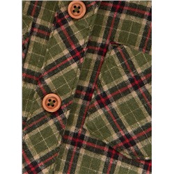 Платье UD 6846 хаки клетка