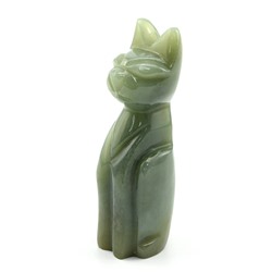 Кошка из нефрита светлого 35*33*95мм, 160г