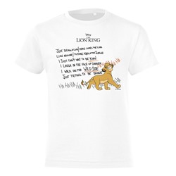 Футболка детская Simba's Song, белая