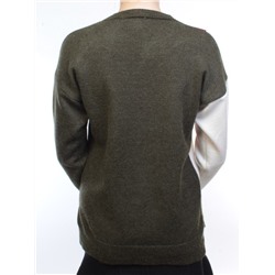 2111 Кофта женская (65% шерсть, 35% полиэстер) размер свободный 44-46