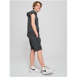 Спортивный костюм летний для мальчика серого цвета 701Sr