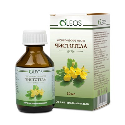 Oleos косметическое масло чистотела 30 мл