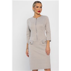 Платье Леди Мери НЬЮ (бежевое) П13668-19М