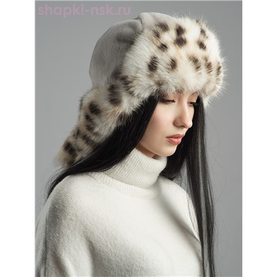 Норд кролик/рысь Ушанка женская (56-58)