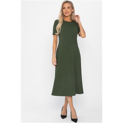Платье трикотажное Парижанка (зеленое) П14415-10М