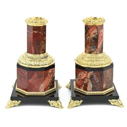 Канделябры из яшмы "Адам и Ева", 155*155*555мм