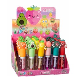 Блеск для губ MAGIC LIP GLOSS Овощи и фрукты проявл.с игрушкой LС-861 Karite (мин.6шт.)