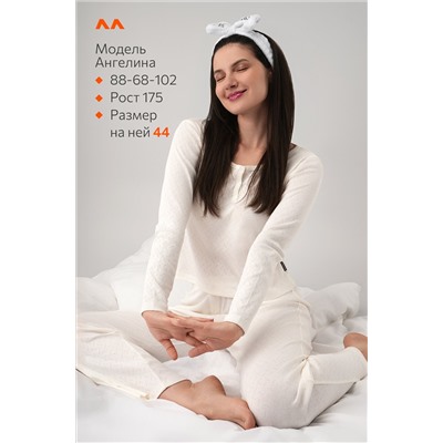 Женская пижама с брюками из ажурного хлопка Happyfox