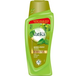 Vatika OLIVE AND HENNA Nourish And Protect Shampoo, Dabur (Ватика ОЛИВКА И ХНА Шампунь ПИТАНИЕ И ЗАЩИТА для нормальных волос, Дабур), 700 мл.
