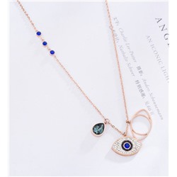 SALE! Подвеска на цепочке из ювелирной стали, Глаз Фатимы,1 шт.